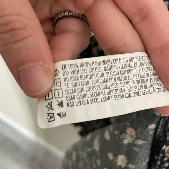 Forever 21 Black Floral Mini Dress XS - Picture 2 of 6